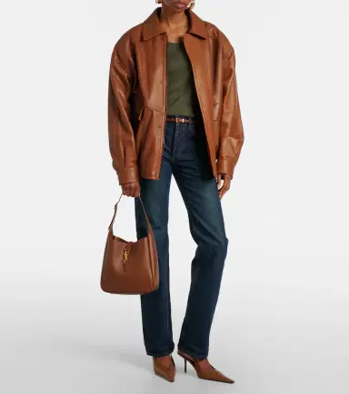 Saint Laurent Le 5 à 7 Small leather tote bag | Thumbnail 6