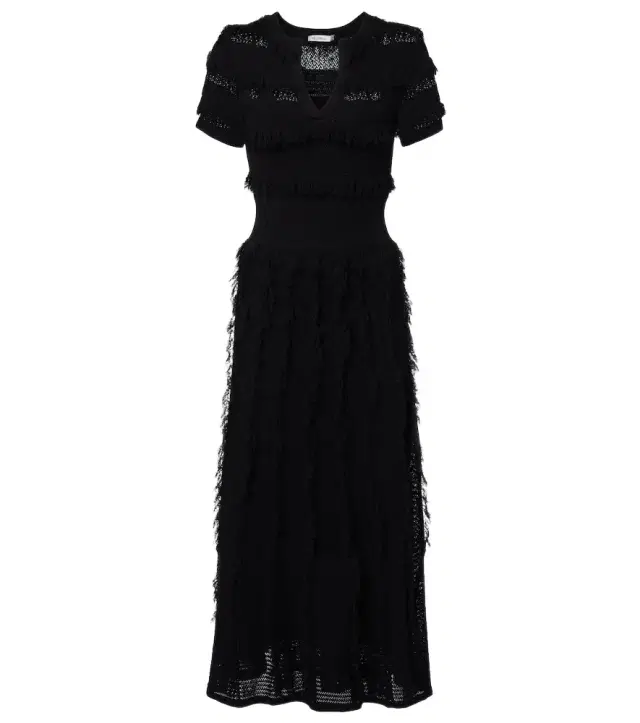 Grazia fringed midi dress
