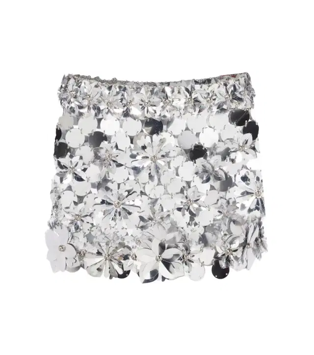 Rabanne Embellished chainmail miniskirt