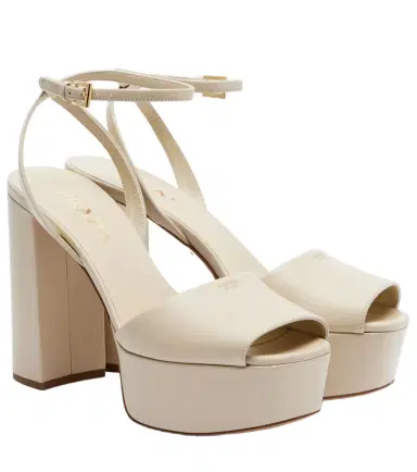 Prada Leather platform sandals | Thumbnail 1 Prada Leather platform sandals | Thumbnail 1