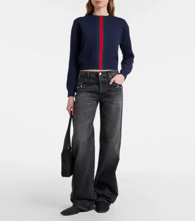Gucci Horsebit wide-leg jeans | Thumbnail 2 Gucci Horsebit wide-leg jeans | Thumbnail 2