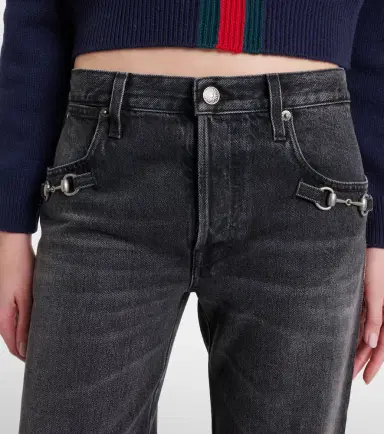 Gucci Horsebit wide-leg jeans | Thumbnail 6 Gucci Horsebit wide-leg jeans | Thumbnail 6