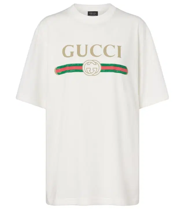 Gucci Logo cotton jersey and silk T-shirt