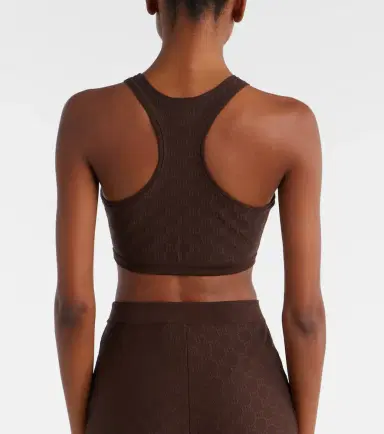 Gucci GG jersey jacquard sports bra | Thumbnail 3