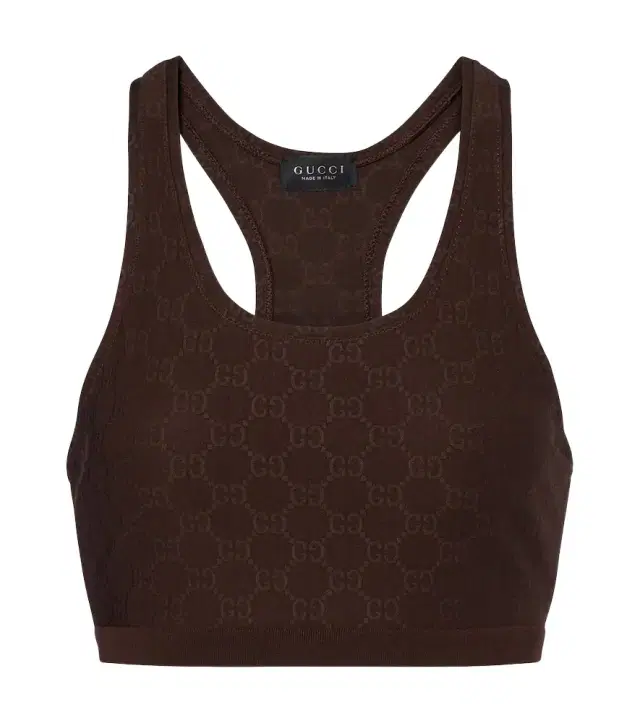 Gucci GG jersey jacquard sports bra