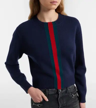 Gucci Web Stripe wool sweater | Thumbnail 2 Gucci Web Stripe wool sweater | Thumbnail 2