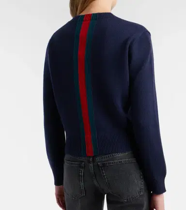 Gucci Web Stripe wool sweater | Thumbnail 4 Gucci Web Stripe wool sweater | Thumbnail 4