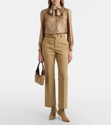 Gucci GG Canvas flared pants | Thumbnail 3