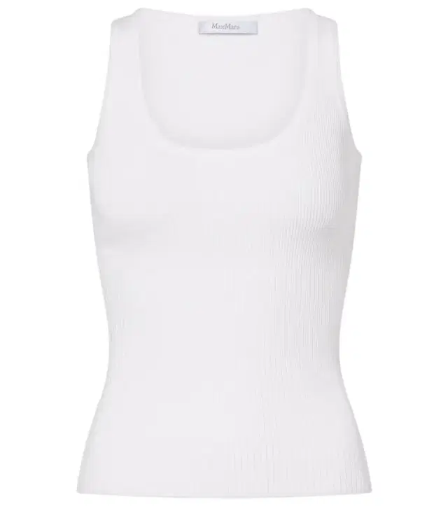 Ribbed-knit tank top