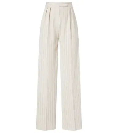Max Mara Osso striped cotton wide-leg pants | Thumbnail 1 Max Mara Osso striped cotton wide-leg pants | Thumbnail 1