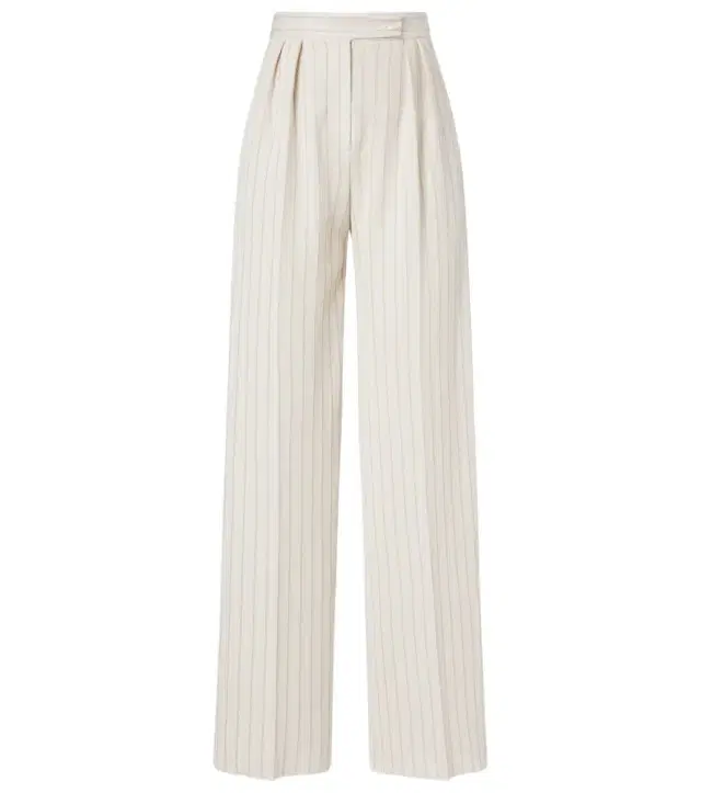 Max Mara Osso striped cotton wide-leg pants