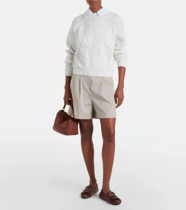 Max Mara Salvo open-knit cotton sweater | Thumbnail 6 Max Mara Salvo open-knit cotton sweater | Thumbnail 6