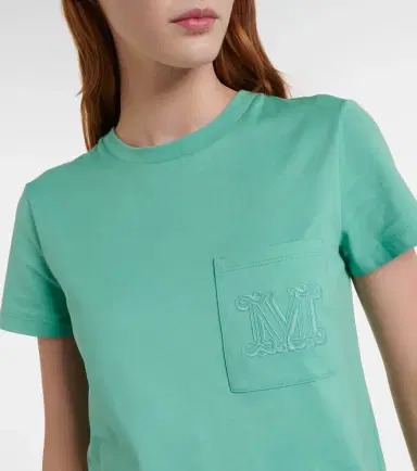 Max Mara Papaia embroidered cotton jersey T-shirt | Thumbnail 5