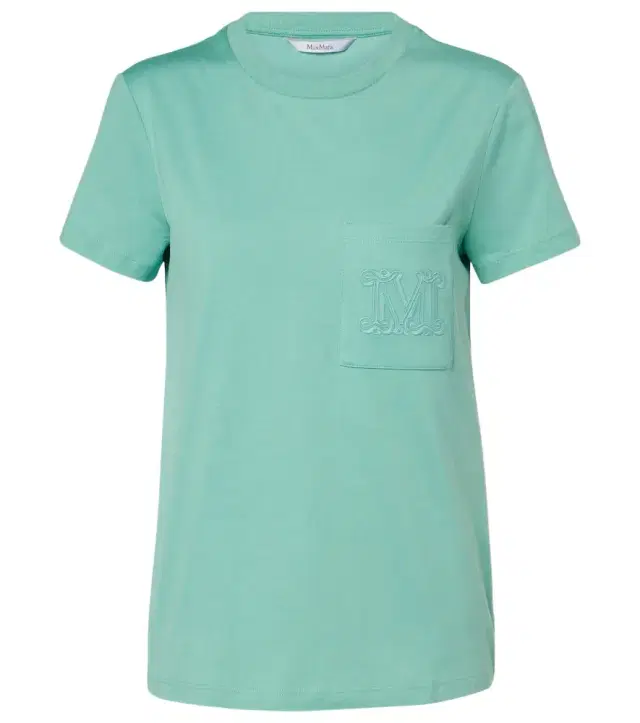 Max Mara Papaia embroidered cotton jersey T-shirt