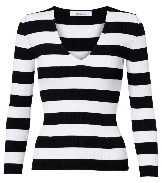 Vello ribbed-knit striped sweater