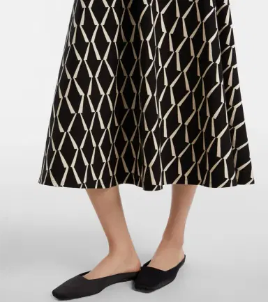 Max Mara Lampara cotton-blend midi dress | Thumbnail 4