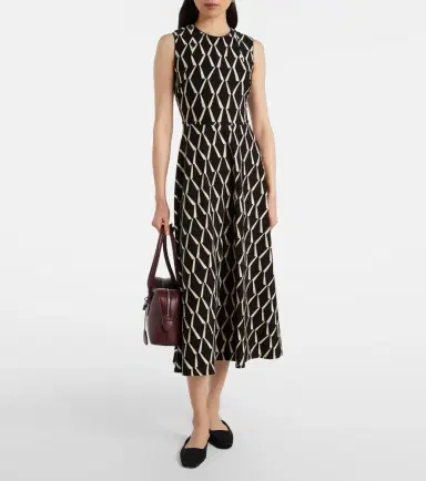 Max Mara Lampara cotton-blend midi dress | Thumbnail 5