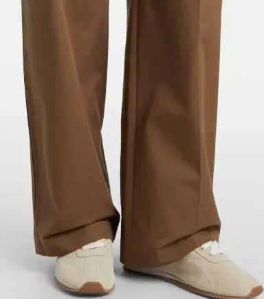 Toteme Pleated cotton wide-leg pants | Thumbnail 4
