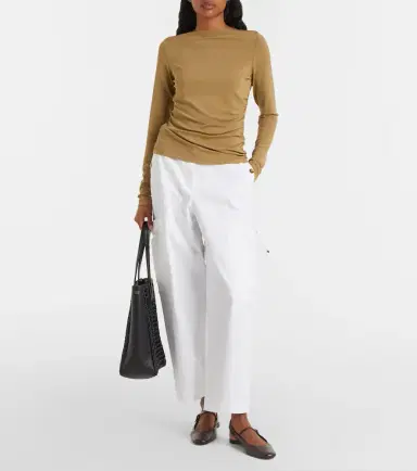 Max Mara Lepre cotton wide-leg pants | Thumbnail 6 Max Mara Lepre cotton wide-leg pants | Thumbnail 6
