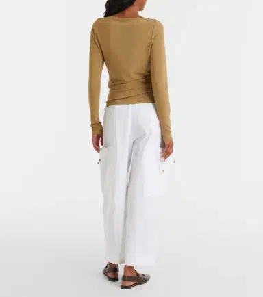 Max Mara Lepre cotton wide-leg pants | Thumbnail 7 Max Mara Lepre cotton wide-leg pants | Thumbnail 7