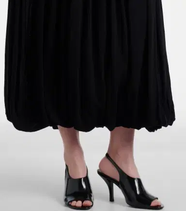 Toteme Gathered jersey midi skirt | Thumbnail 3