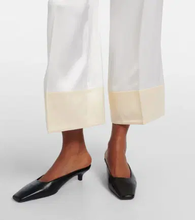 Toteme Cropped satin wide-leg pants | Thumbnail 6