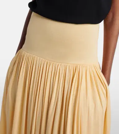 Toteme Gathered jersey midi skirt | Thumbnail 2