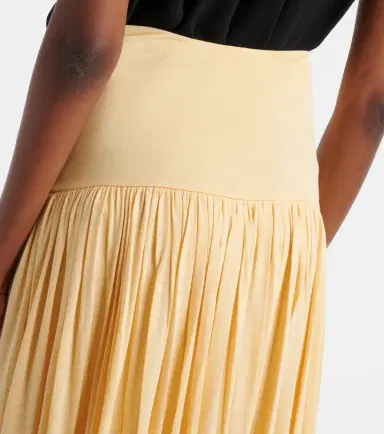 Toteme Gathered jersey midi skirt | Thumbnail 4