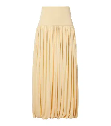 Toteme Gathered jersey midi skirt | Thumbnail 1