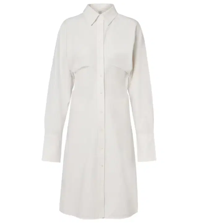 Cotton and linen shirt dress