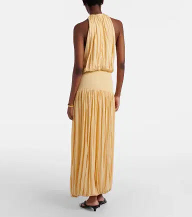 TOTEME Gathered jersey maxi dress | Thumbnail 6 TOTEME Gathered jersey maxi dress | Thumbnail 6