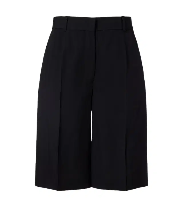 High-rise Bermuda shorts