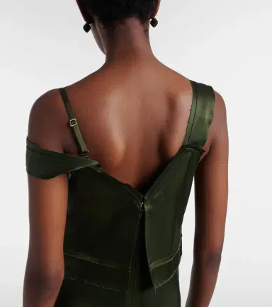 TOTEME Deconstructed satin slip dress | Thumbnail 2