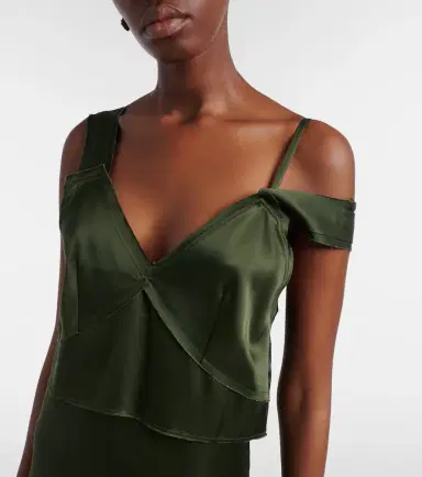 TOTEME Deconstructed satin slip dress | Thumbnail 3