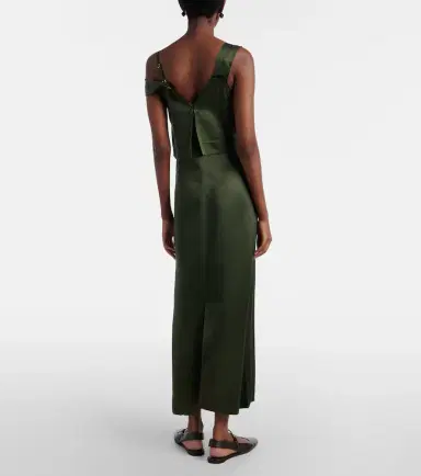 TOTEME Deconstructed satin slip dress | Thumbnail 5