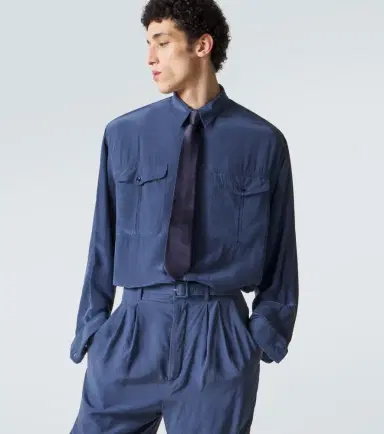 Saint Laurent Silk satin tie | Thumbnail 3 Saint Laurent Silk satin tie | Thumbnail 3