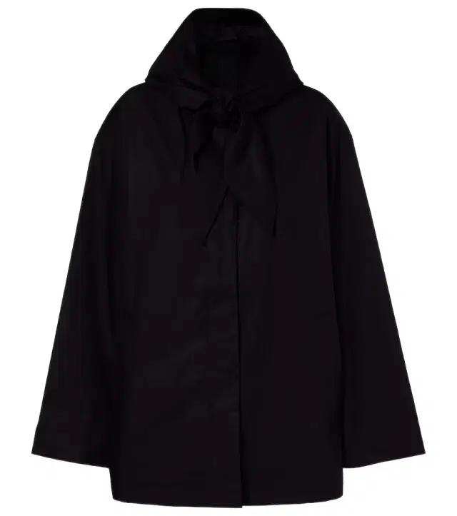 Scarf-detail cotton jacket