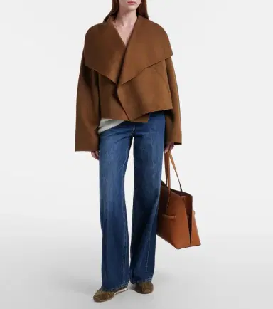 Toteme Signature cropped wool doublé jacket | Thumbnail 3