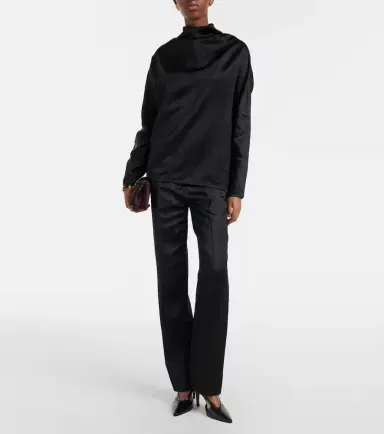 Toteme Draped satin blouse | Thumbnail 3 Toteme Draped satin blouse | Thumbnail 3