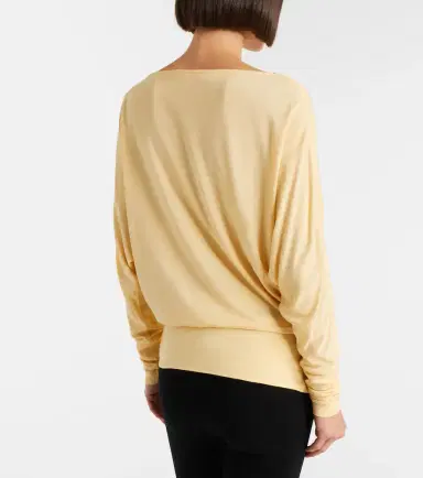 Toteme Draped jersey top | Thumbnail 4