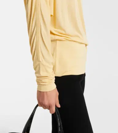 Toteme Draped jersey top | Thumbnail 6