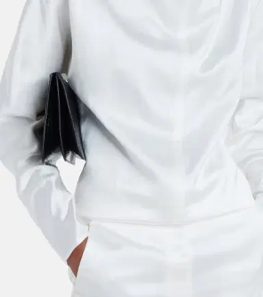 TOTEME Draped satin blouse | Thumbnail 6 TOTEME Draped satin blouse | Thumbnail 6