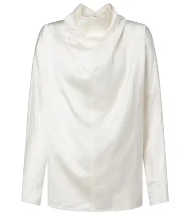 TOTEME Draped satin blouse | Thumbnail 1 TOTEME Draped satin blouse | Thumbnail 1