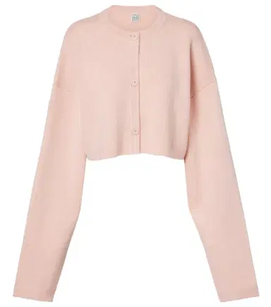 Toteme Cropped wool-blend cardigan | Thumbnail 1