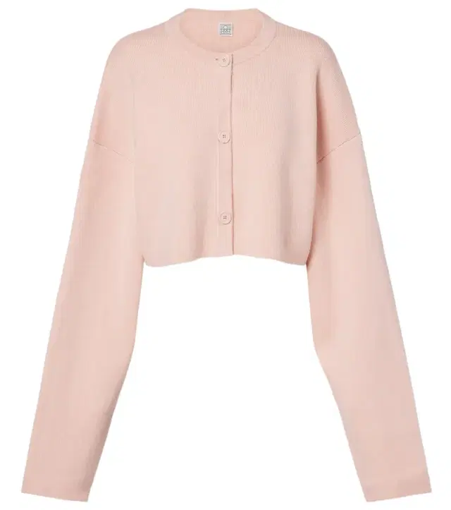 Cropped wool-blend cardigan