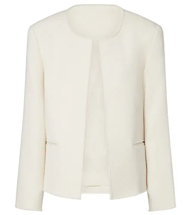 Fluid wool-blend jacket