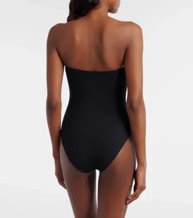 TOTEME Ribbed-knit bandeau swimsuit | Thumbnail 4 TOTEME Ribbed-knit bandeau swimsuit | Thumbnail 4
