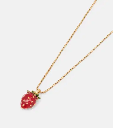 Saint Laurent Strawberry pendant necklace | Thumbnail 2