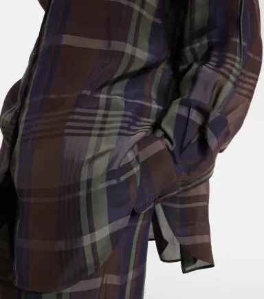 The Frankie Shop Peri sheer plaid shirt | Thumbnail 3 The Frankie Shop Peri sheer plaid shirt | Thumbnail 3