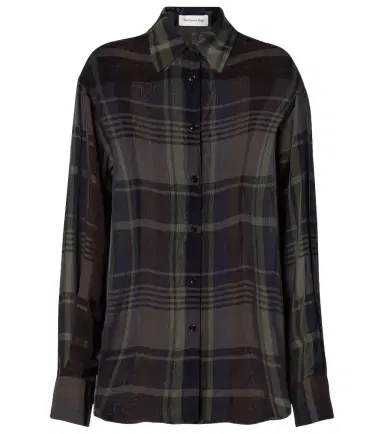 The Frankie Shop Peri sheer plaid shirt | Thumbnail 1 The Frankie Shop Peri sheer plaid shirt | Thumbnail 1